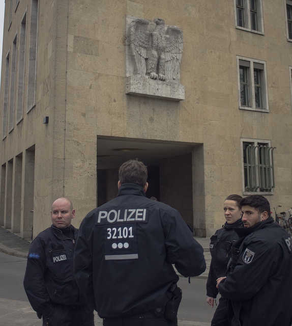 Photograph of bureaucratic relic of the Third Reich in Berlin by Joel Schalit