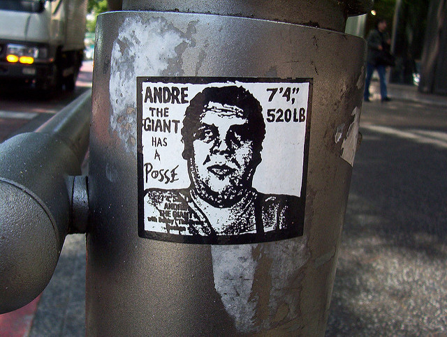 Andre the Giant has a posse. Even in Shibuya.